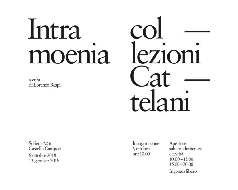 INTRA MOENIA – Collezioni Cattelani